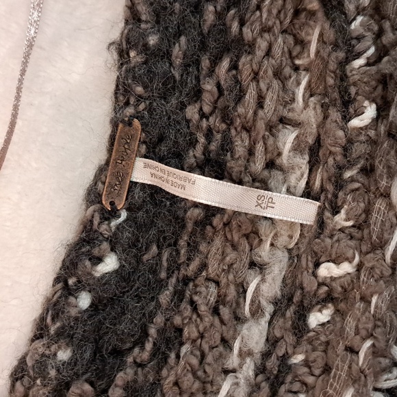 Free People Home For The Holidays Sweater" Knit Oversized Size XS - Picture 4 of 9